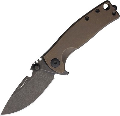 DPx Gear HEST Urban Framelock Bronze Titanium Folding M390 Pocket Knife HSF053