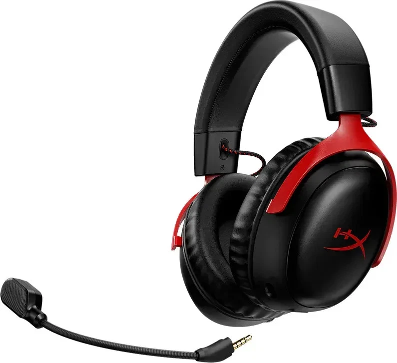 HP HyperX Cloud III Wireless schwarz/rot – Wireless-Gaming-Headset - Bild 4 von 4