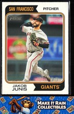 Jakob Junis 2023 Topps Heritage #268 San Francisco Giants Baseball
