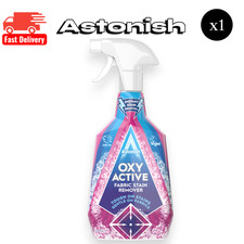 3x Astonish Oxy Active Fabric Stain Remover Spray 750ml Tough On Stains