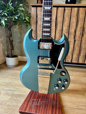 Epiphone Inspirada en Gibson Custom 64 SG Standard Maestro Vibrola - Azul Pelham