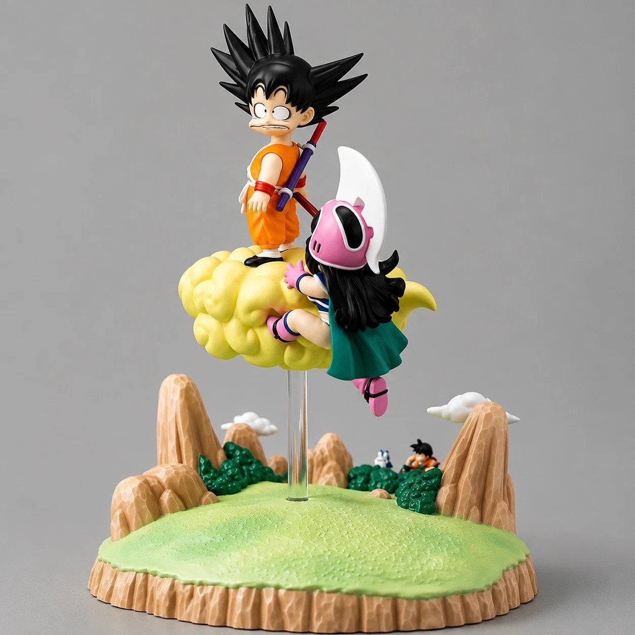 Kid Goku And Chichi Dragonball Z Model Statue Action Figure Figurine in Gift Box