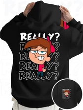 [Spring Fall Apparel] Polyester Men's Casual Hooded Sweatshirt  REALLY Graphic P