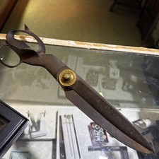 Huge Antique Scissors Textile Tailor Shears 14” Wiss & Sons New York USA