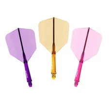 CUESOUL ROST 77 Integrated Shaft Flight Big Wing Shape Long - Transparent O/P/R