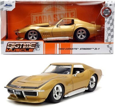 Big Time Muscle - 1:24 1969 Chevy Corvette Stingray ZL-1 Die-Cast Car [New Toy]