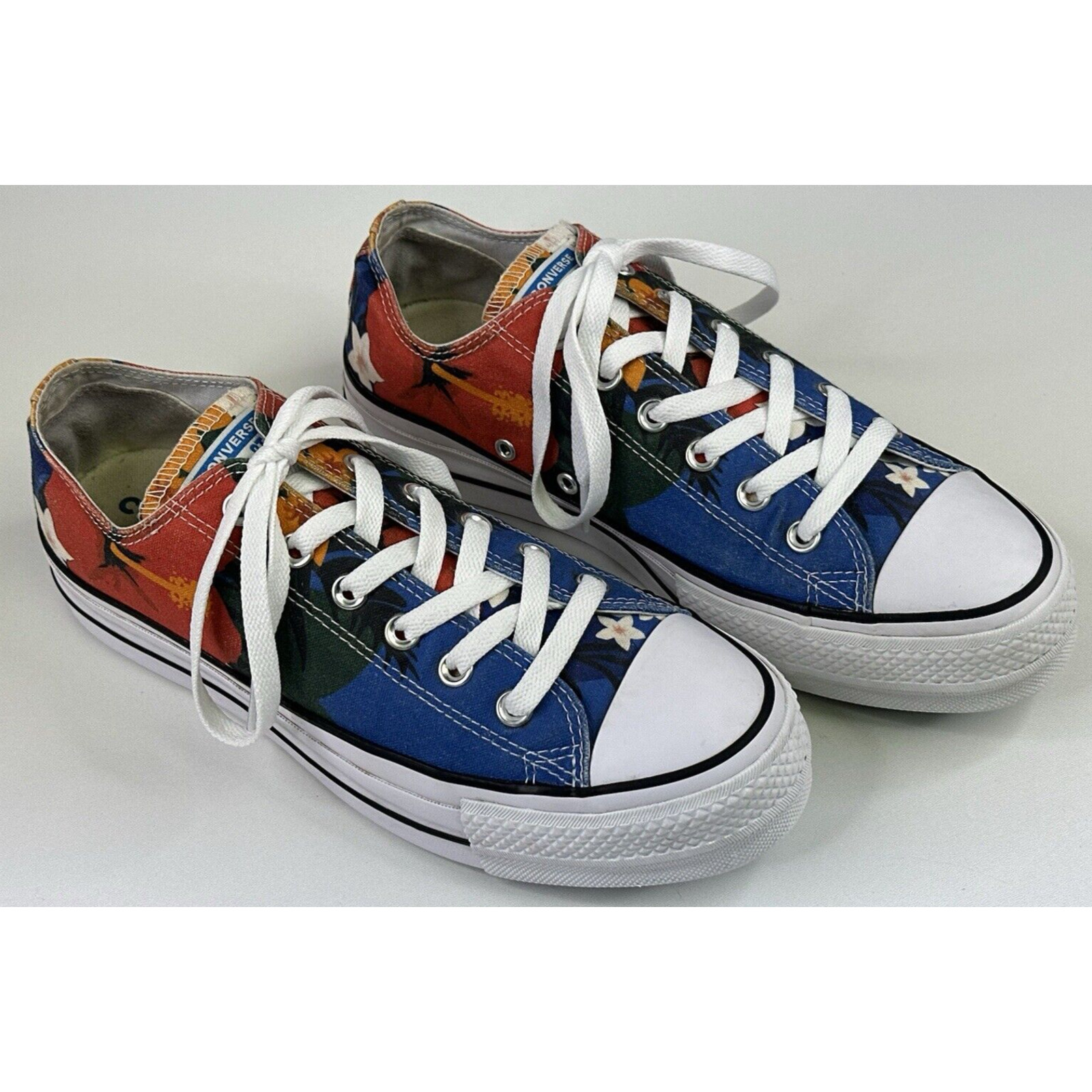 Converse All Star Paradise Prints Low Top Floral Platform Sneakers