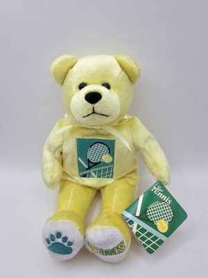 Tennis Bear Plush 9'' 2004 Beary Thoughtful NEW with Tags