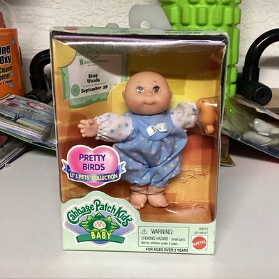 Cabbage Patch Kids Baby Pretty Birds Sissy Wanda Doll w/ Bird Removable Clothes