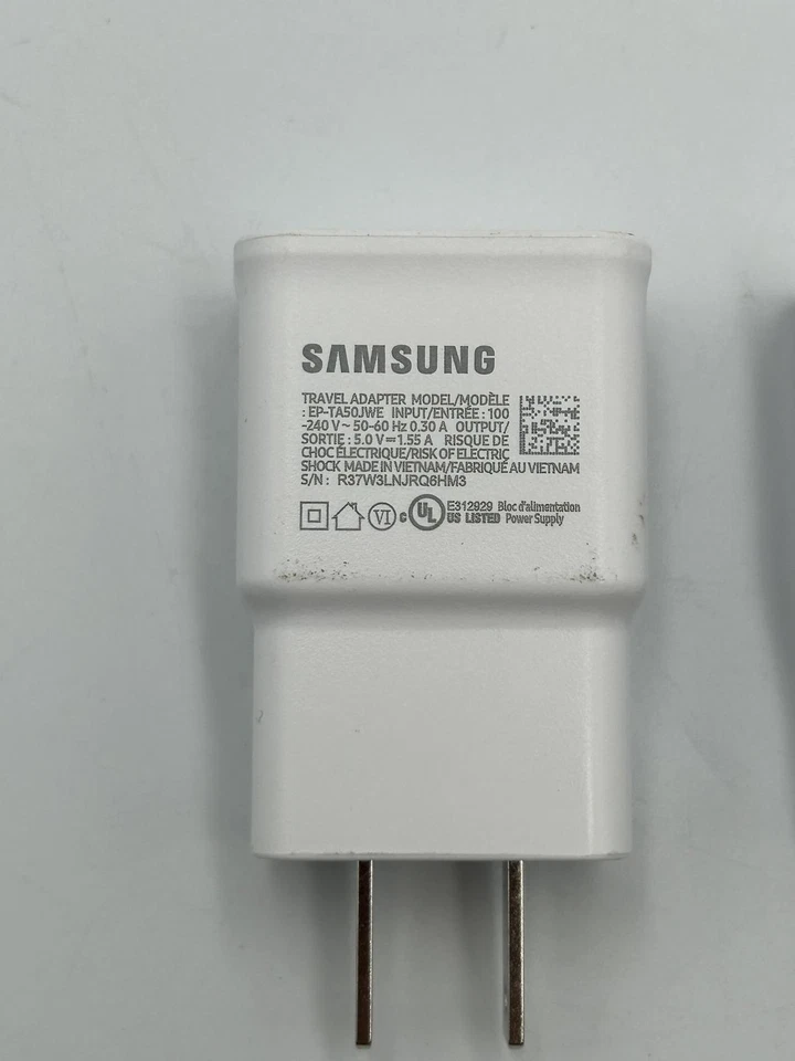 Lote de 2 adaptadores de cargador de pared USB de carga rápida adaptables para Samsung -EP-TA50JWE Foto 2 de 4