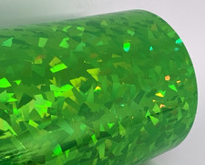Holographic Crystal Sign Vinyl, HOLOCRYSTAL Self-Adhesive Plastic 12 Inch X 10