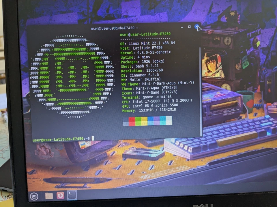 Portátil Dell Latitude E7450, 14" Core i7-5600U, 12GB RAM, 120GB SSD, Linux... - Imagen 2 de 4