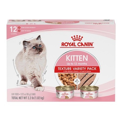 Royal Canin Feline Health Nutrition Kitten Thin Slices in Gravy and Loaf in S...