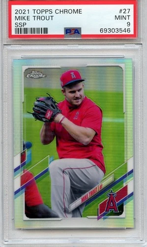 2021 Topps Chrome SSP #27 Mike Trout - PSA 9 - Pop 12, Only 5 Graded Higher!!!