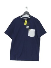 Image of Lyle & Scott Men's T-Shirt XL Blue 100% Cotton Basic New with tags