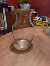 Vase Clear Glass Classic Simple Bubble Flower 8" Tall 4.5" widest part Floral