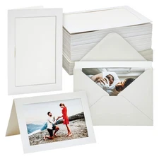 BEST PAPER GREETINGS 48 Pack Photo Frame Cards with Envelopes, Notecards for ...