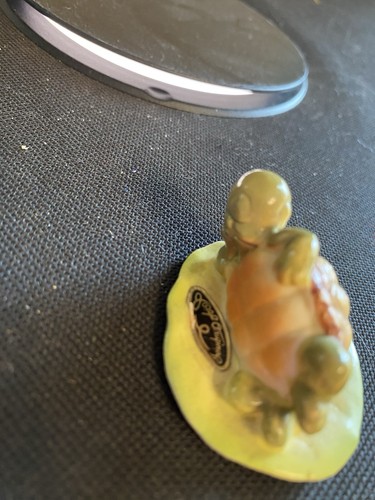 Joseph Original Figurine Turtle On His Side Pose Pre Owned