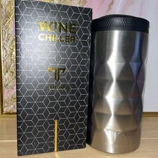 Turan Insulated Stainless Steel Wine Cooler Double Walled Portable Wine Chiller