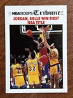 NBA Hoops 1991 Tribune #542 Michael Jordan Bulls Win First NBA Title Card