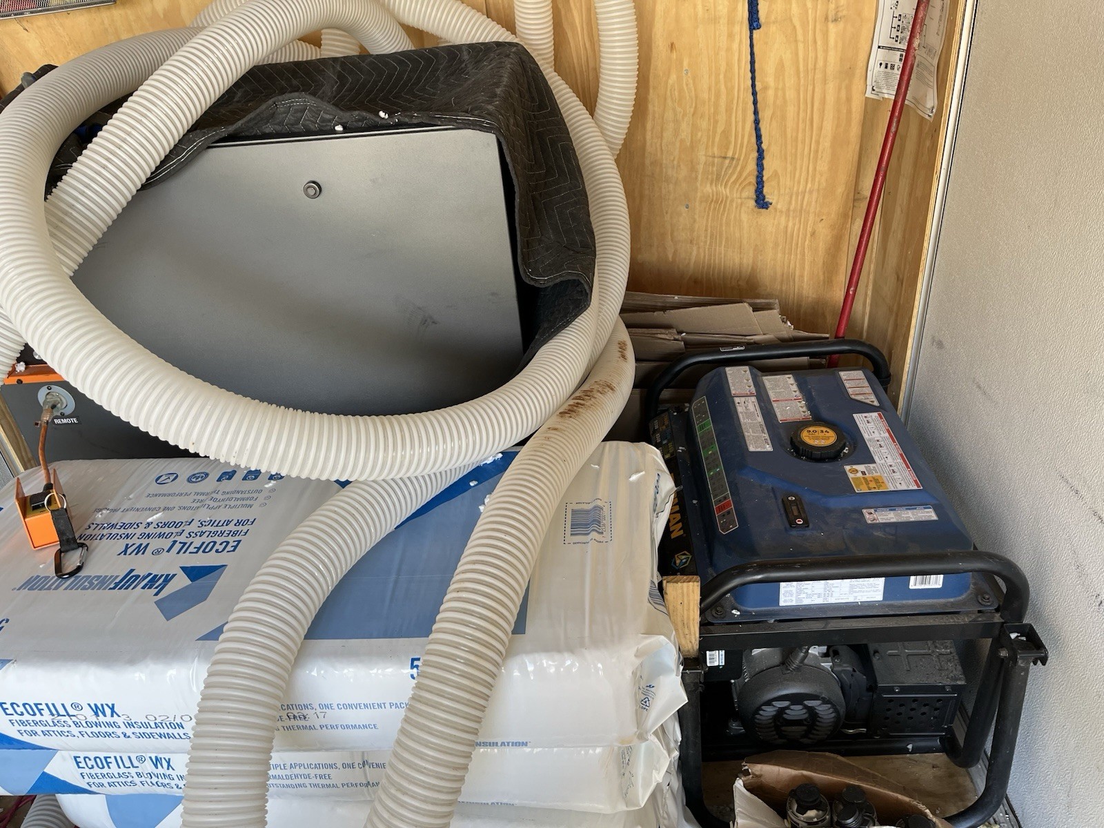 Insulation Blower Machine & Trailer 14ft.
