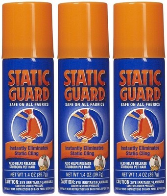 Static Guard 1.4 Ounce Travel Size Cans Pack Of 3 Removes Static