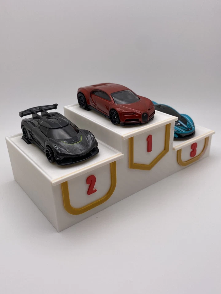 Winners Podium Stand Display Diecast Race Track 1:64 Scale - Image 2 of 4