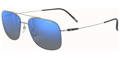 Silhouette Graben Silver-Tone Aviator Sunglasses 87167570100000 Made In Austria