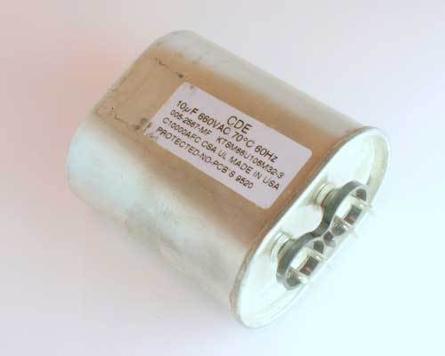 10uF 660VAC Motor Run Capacitor 660V AC 10 mfd 10mfd 660 Volts Pump Unit - Picture 1 of 1