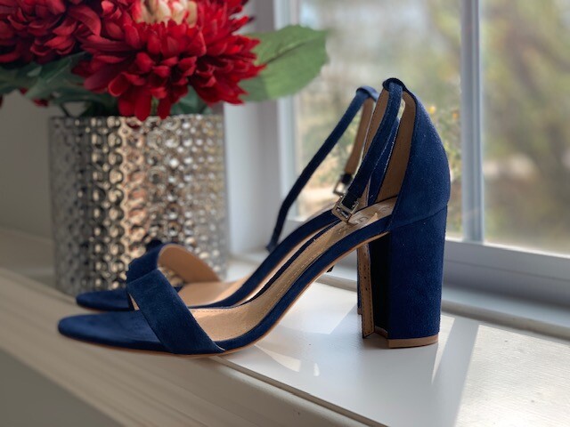 blue heels size 11