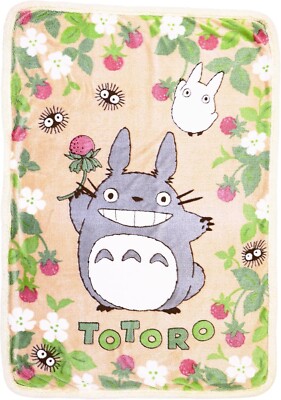 My Neighbor Totoro Half Rug Blanket (Found Strawberry) H140×W100cm Studio Ghibli
