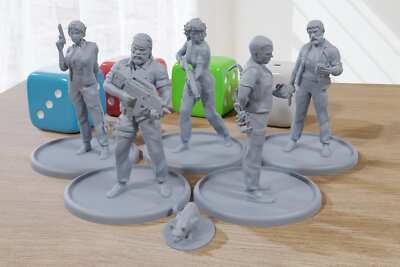Space Ship Crew - Sci-fi / Cyberpunk Miniatures for Tabletop Games - 28mm / 32mm