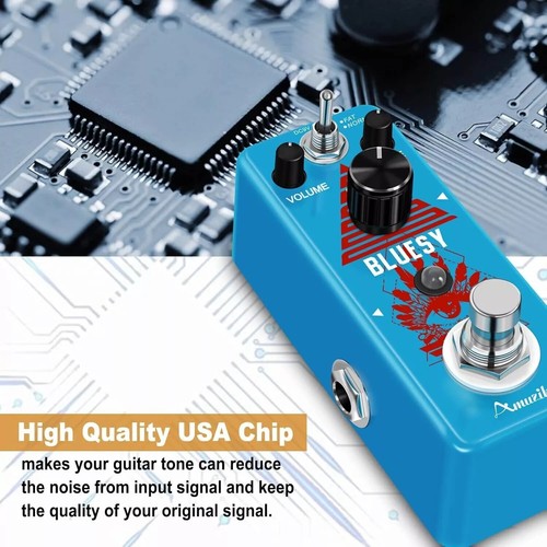 Amuzik Guitar "Bluesy" Vintage Blues Style Distortion Pedal - Boss BD-2 Clone - Picture 6 of 14