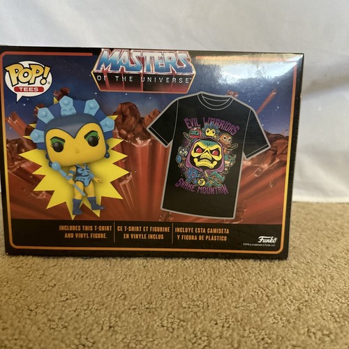 Funko Pop! Tees-Masters Of The Universe Evil Lyn - GITD Pop with Tee Shirt - L - Picture 2 of 5