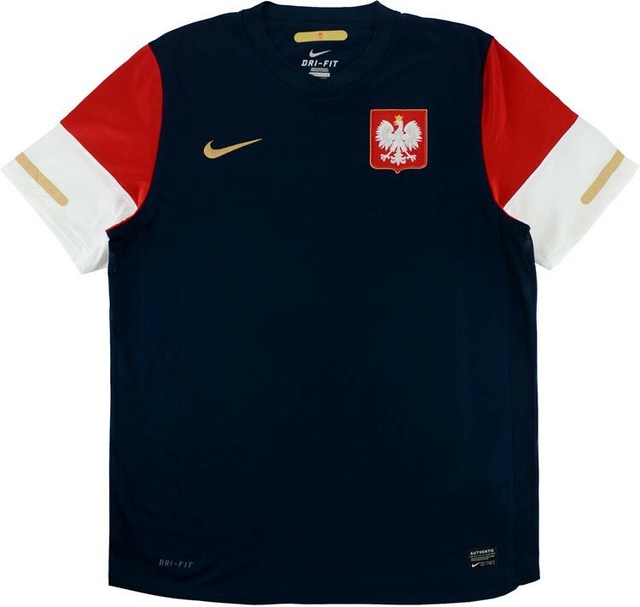 rare POLAND 201011 away football shirt Nike DriFit XL soccer jersey