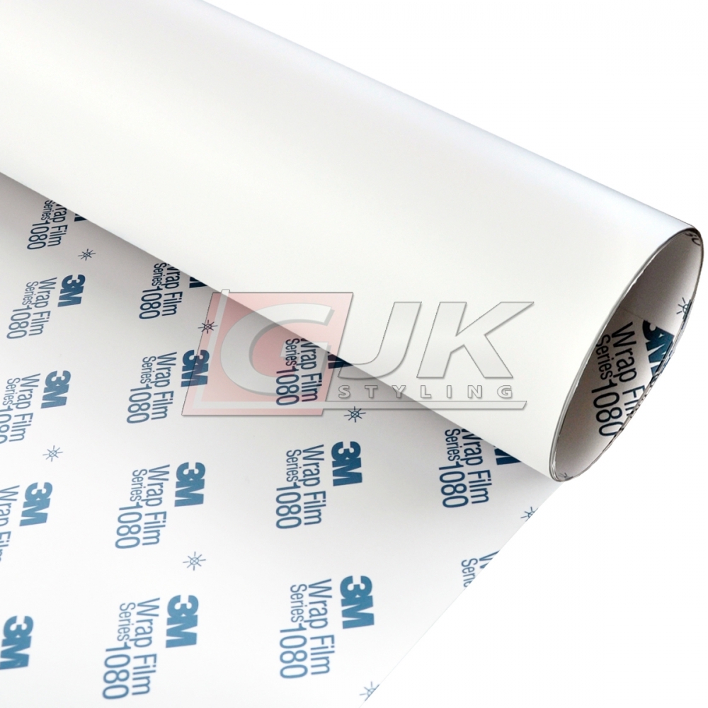 Film vinyle blanc mat 3M 2080 M10 adhésif thermoformable pour covering 152x20 cm