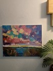 SOOOOO SOOTHING !!!!!! 20X16 MARSH LAKE POND SUNSET SKY LANDSCAPE JOSE TRUJILLO — photo 2