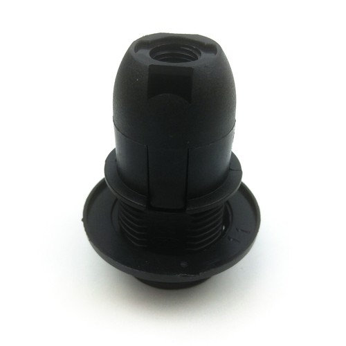 E14 Bulb Holder SES Edison Screw Lamp Base Socket Light White Black Shade Ring - Picture 13 of 15