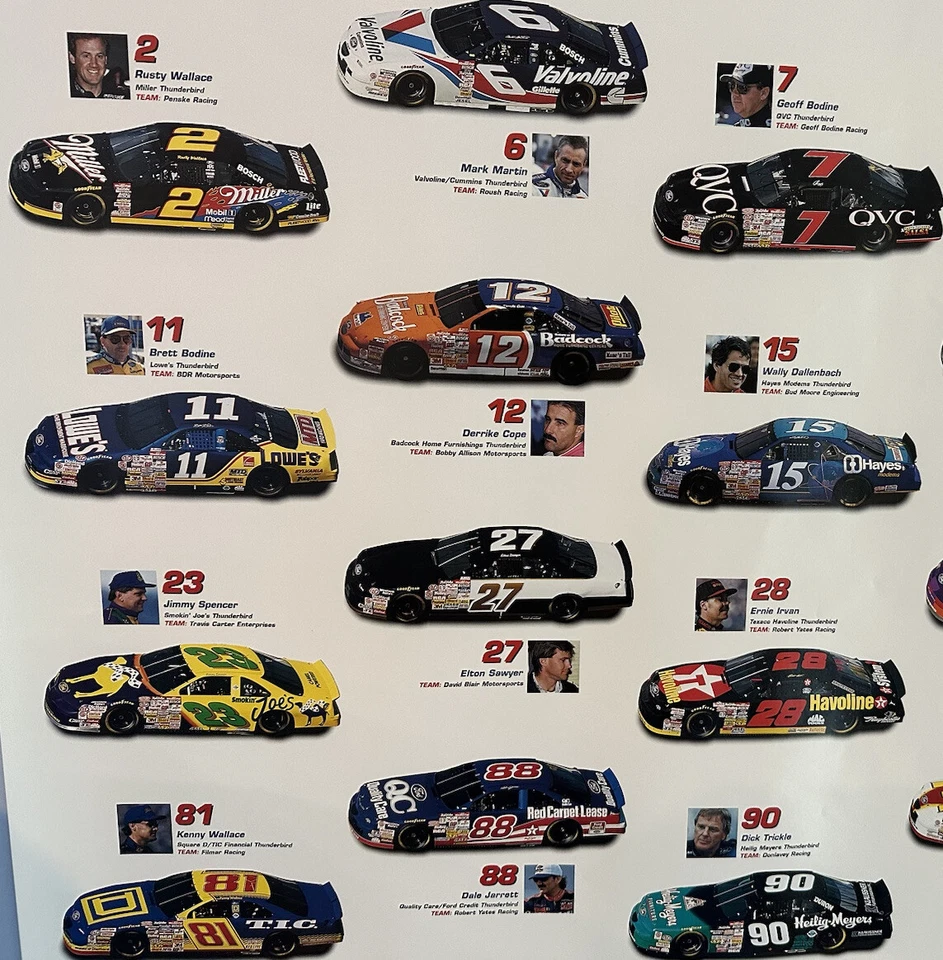 FORD MOTORSPORT The Fastest Oval In Racing Daytona USA 24" x 36" Vintage Poster - Image 2 of 4