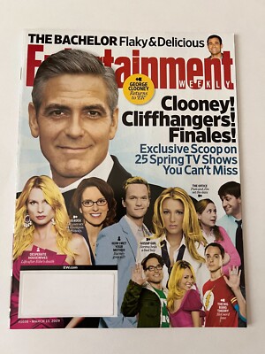 GEORGE CLOONEY March 13 2009 ENTERTAINMENT WEEKLY MAGAZINE Spring TV Show Finale