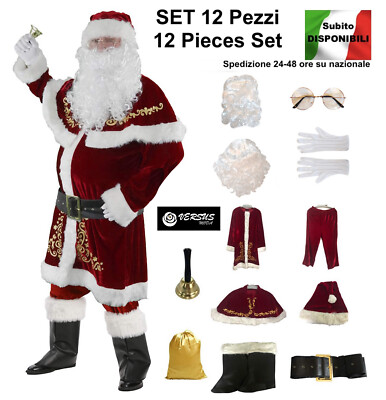 Cosplay Costume Vestito Babbo Natale Uomo Costume Cosplay Di Babbo