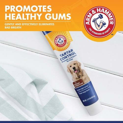 Arm & Hammer Tartar Control Enzymatic Toothpaste for Dogs Beef 70mL - Picture 2 of 3