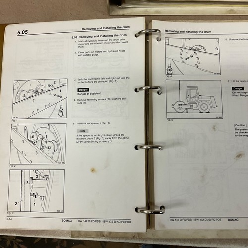Bomag BW142 D-2 BW172 PD-2 SERVICE SHOP REPAIR MANUAL VIBRATORY COMPACTOR ROLLER - Picture 6 of 7