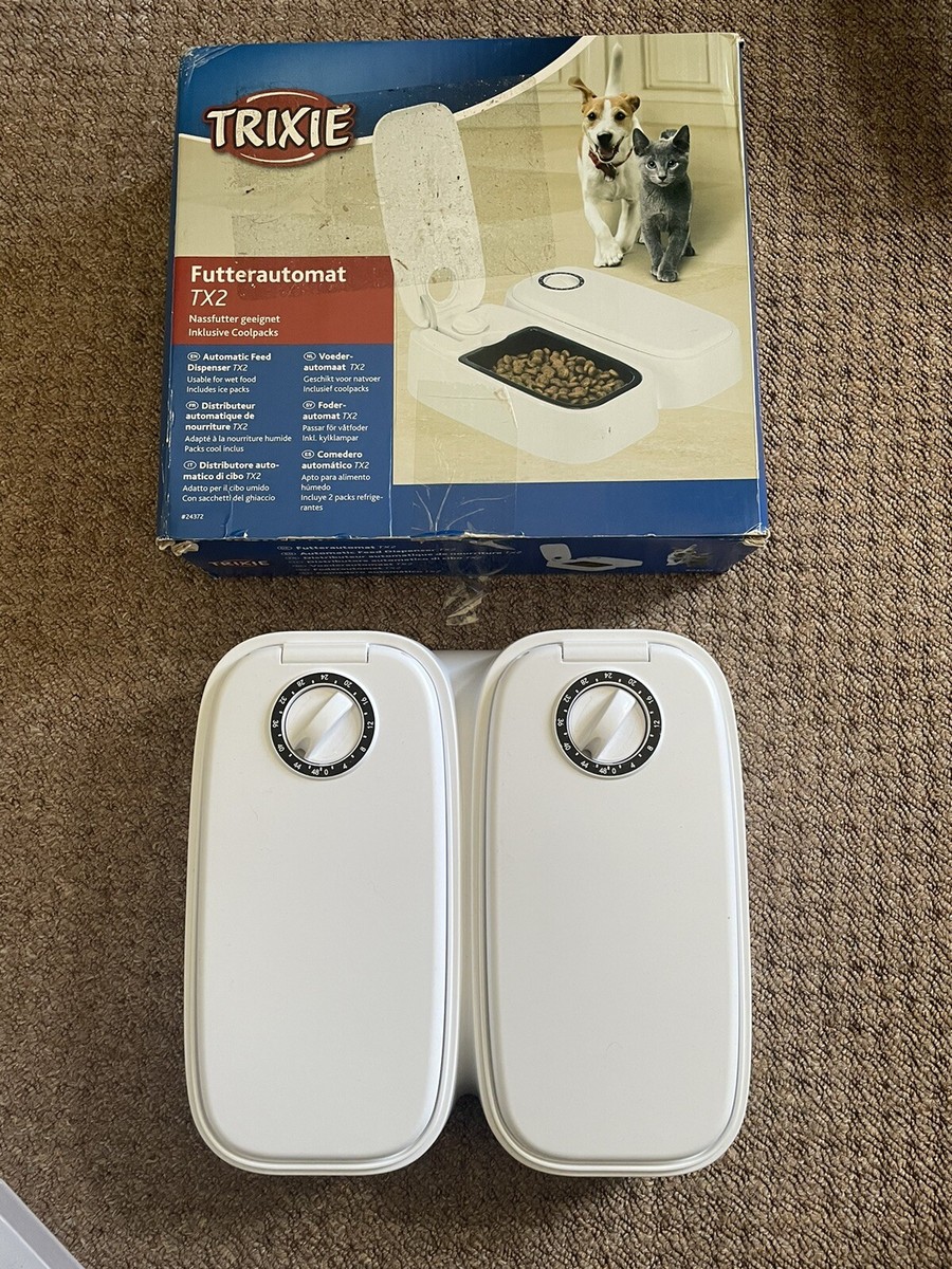 Trixie Automatic Double Pet Feeder Cat Puppy Food Tray