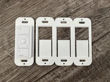 4 Pack - Bulk Wallplate Brackets for Lutron Caseta Pico Remote - 3D Printed