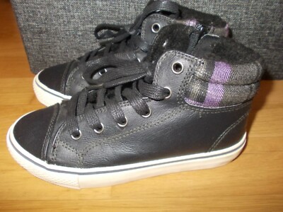 alive Schuhe Sneaker Turnschuhe hoch gefüttert  blau lila kariert Gr. 30 NEU ! 