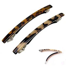 2 Pack 4 Inch Automatic Hair Clip Barrette Ponytail Holders Hair Clip for Women