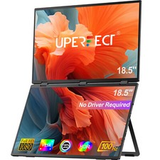 UStation Max 18.5" Dual Monitor 1080P 100Hz Portable Monitor Foldable Screen