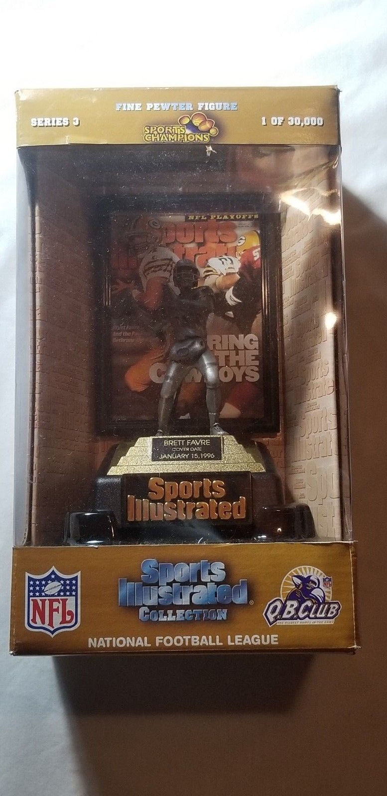 1997 Series 3 Brett Favre Sports Illustrated Collection Fine Pewter