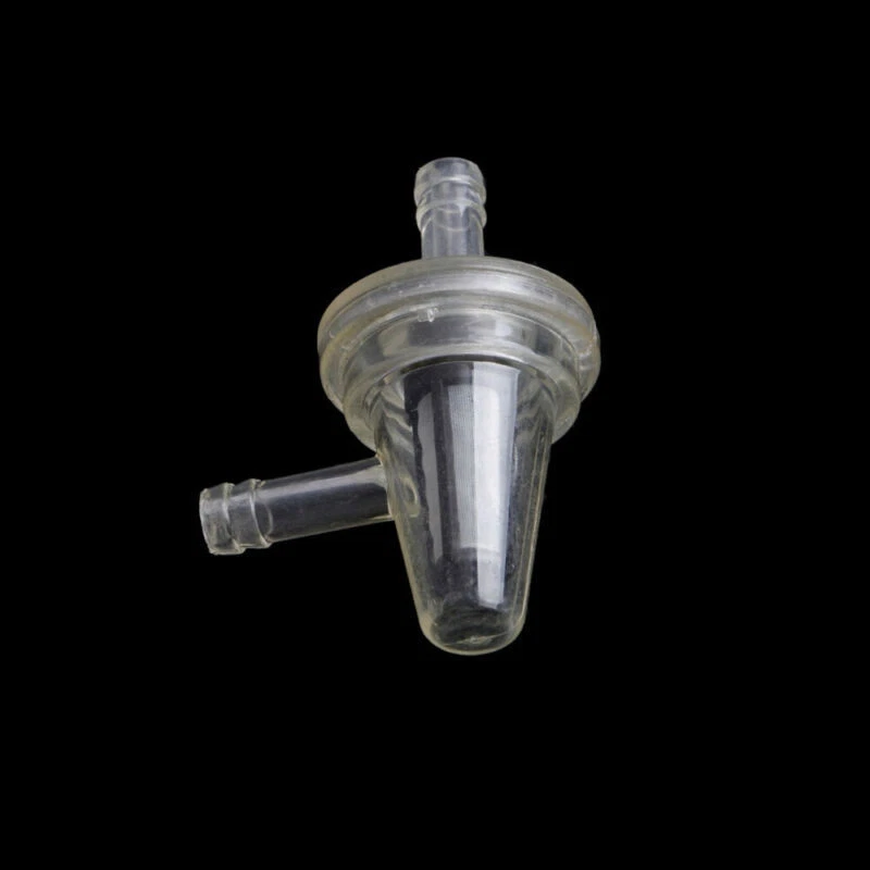 1x Universal Motorcycle Right Angle 90° Inline Fuel Filter 1/4" 6mm Hose Lines - Image 2 of 4